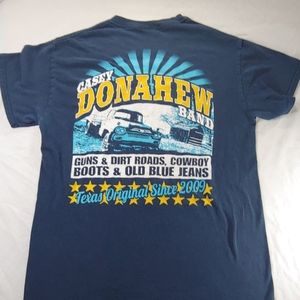 Casey Donahew Band. Concert Tee- Guns, Dirt Roads, Cowboy Boots, Old Blue Jeans